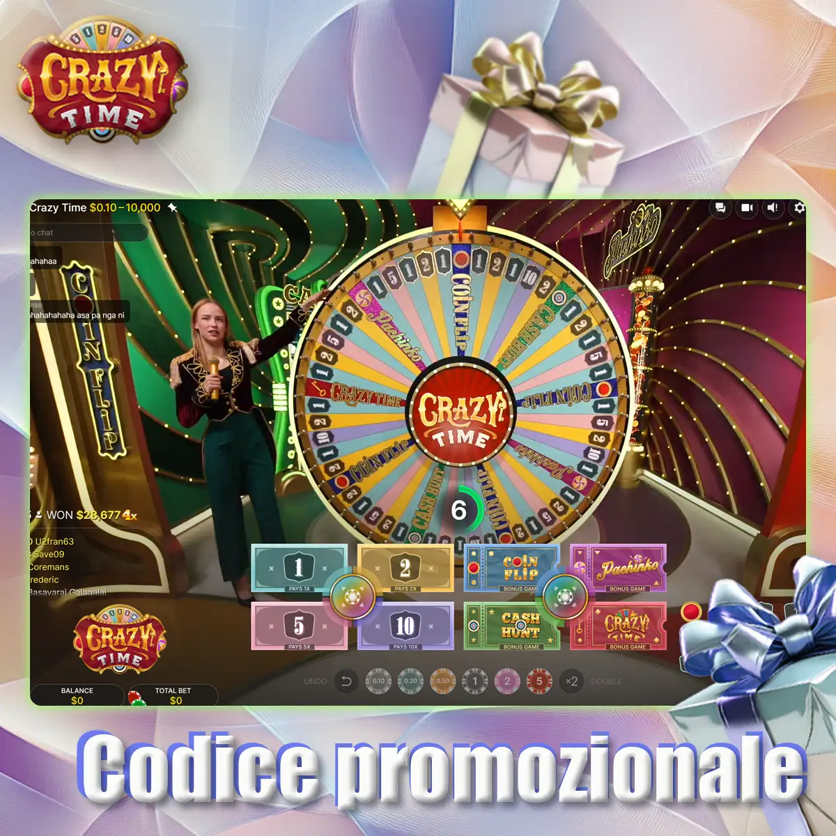 Codici promozionali Crazy Time