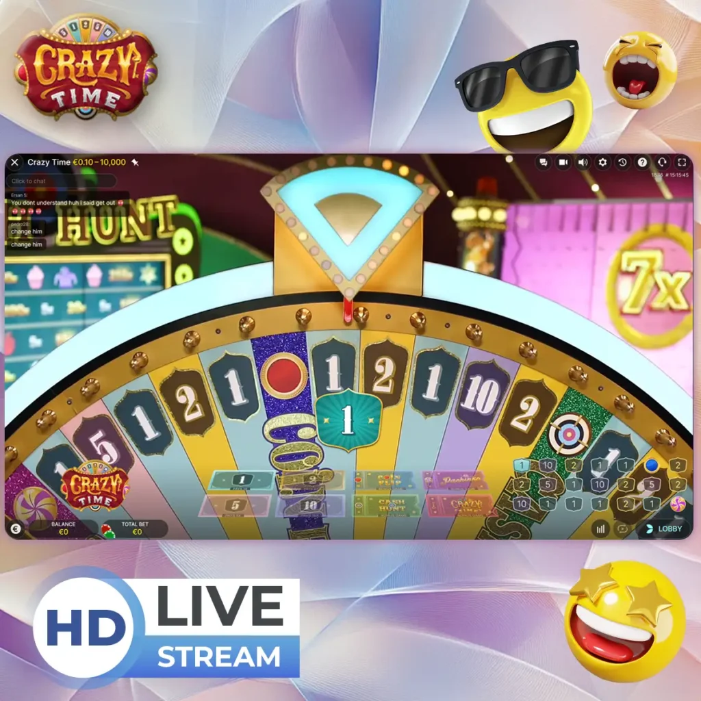 Guarda la diretta di Crazy Time