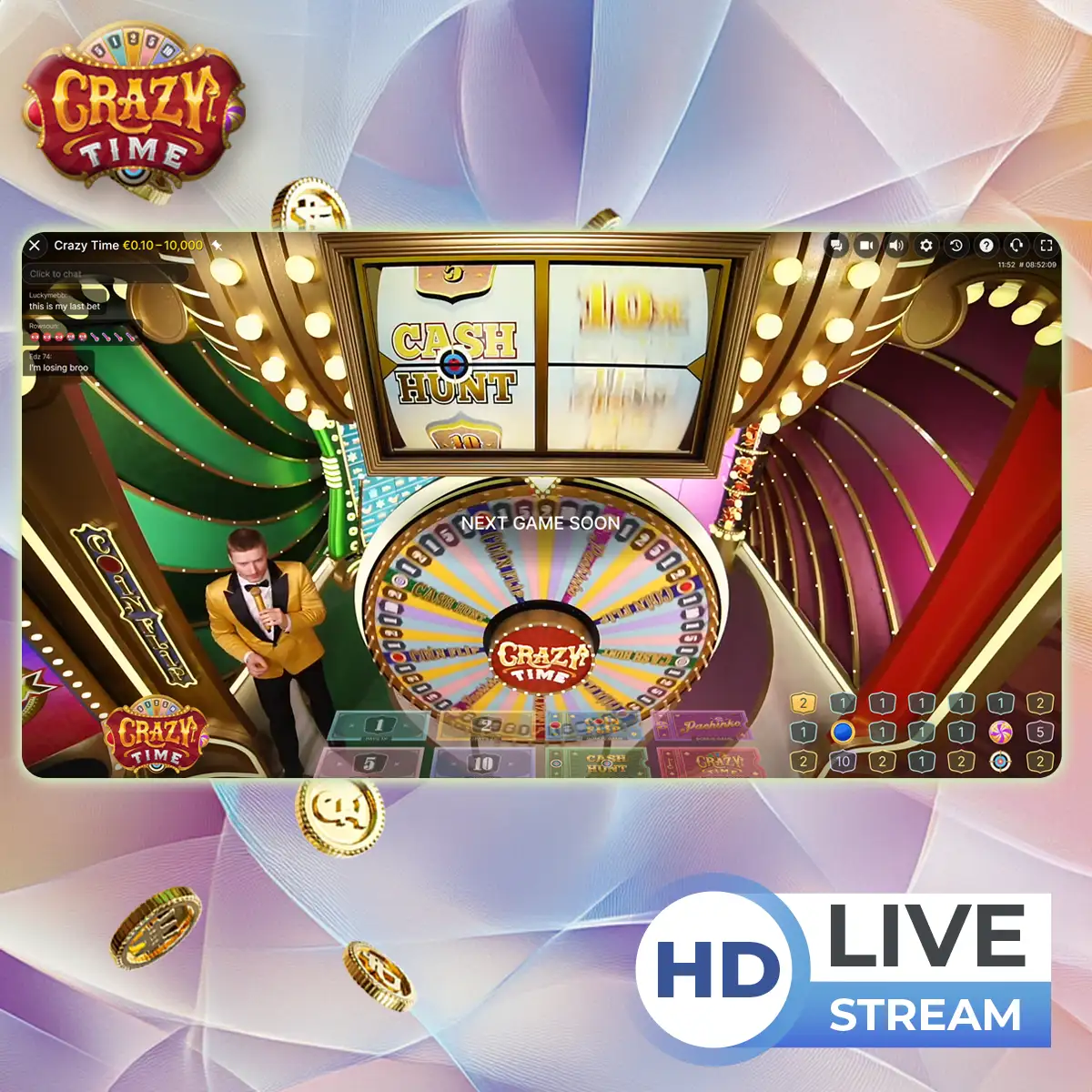 Guarda Crazy Time in Italia in diretta online